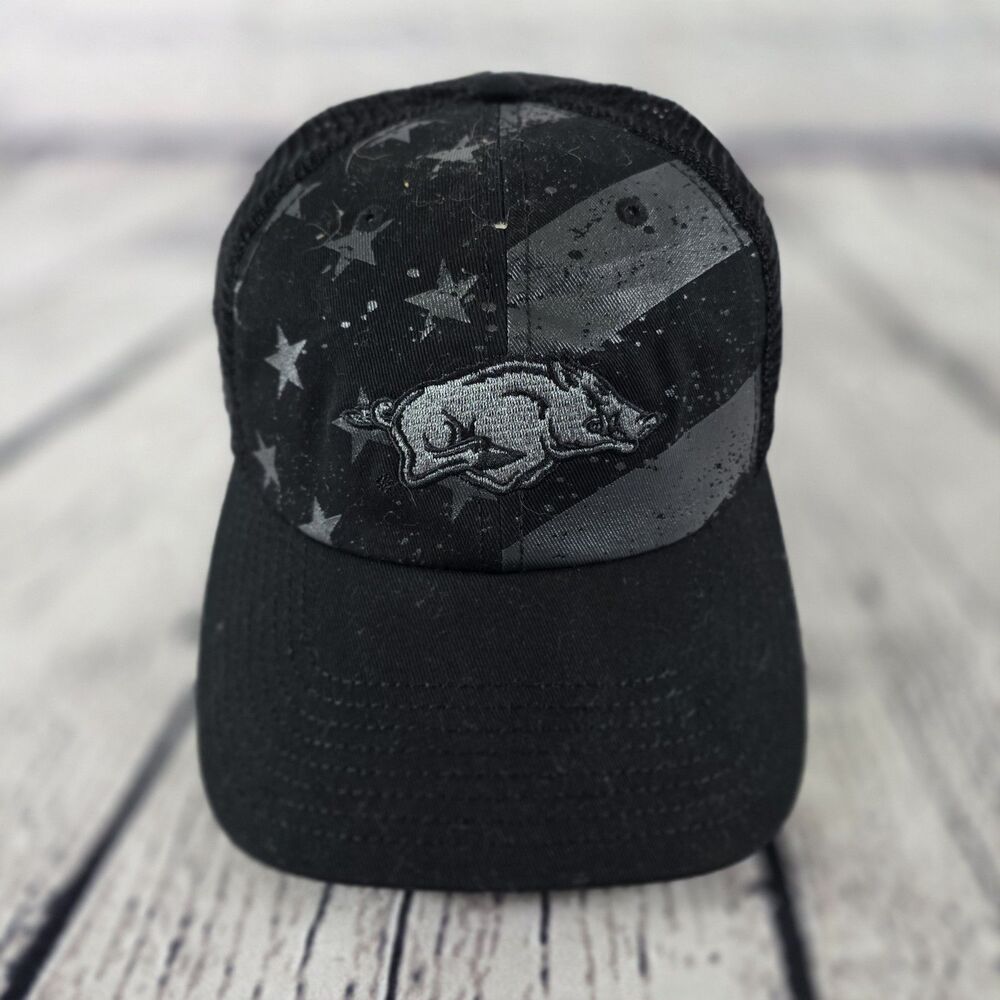 Top of the World Arkansas OHT Trucker Hat One Size Black Mesh